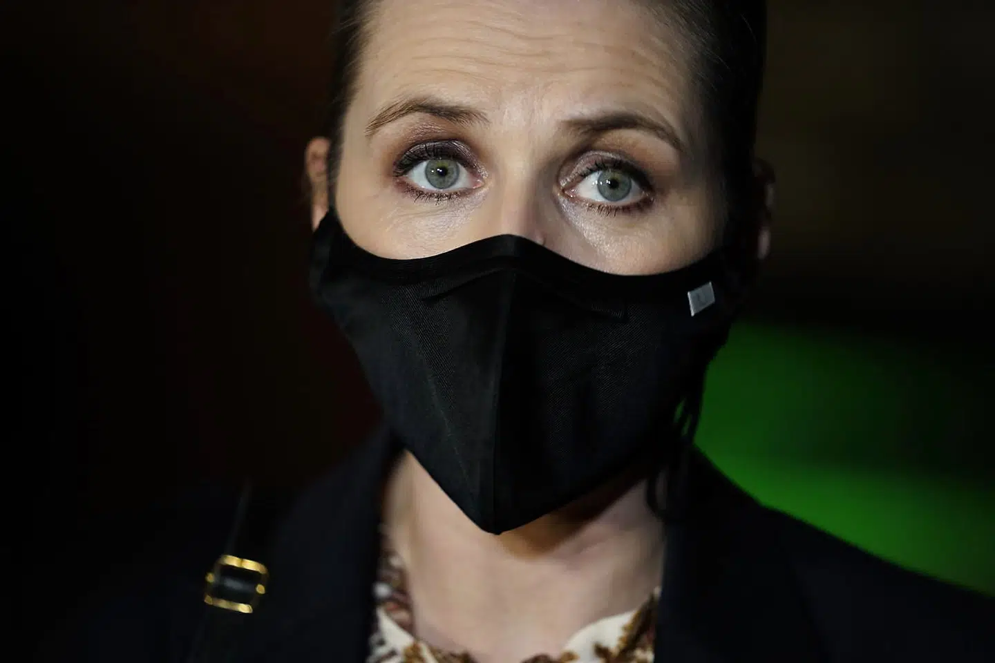 Statsminister Mette Frederiksen (S) da hun torsdag aften ankommer til partilederdebat.