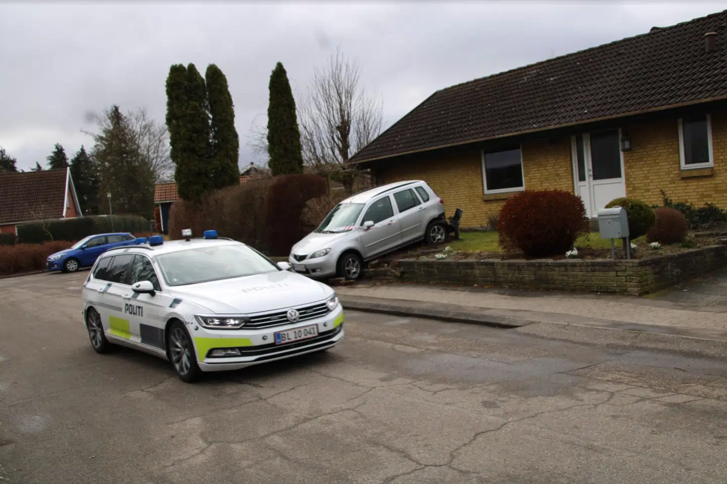 Politiet rykkede ud til uheldet.