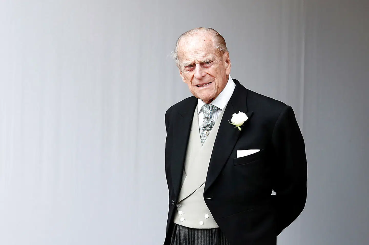 Prins Philip til bryllup i 2018.