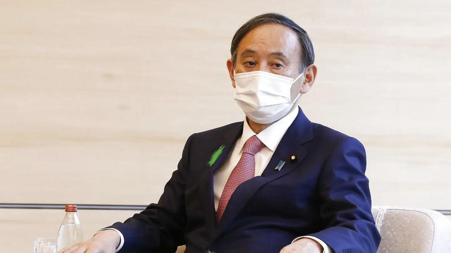 Japans premierminister, Yoshihide Suga.