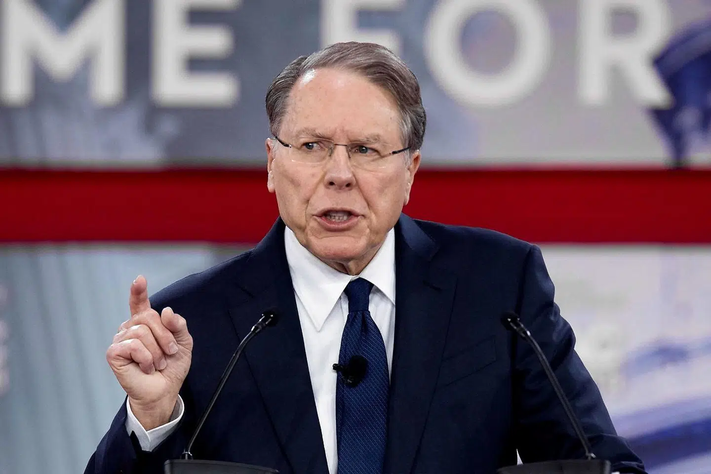 Wayne LaPierre, der er chef for den amerikanske National Rifle Association, NRA.