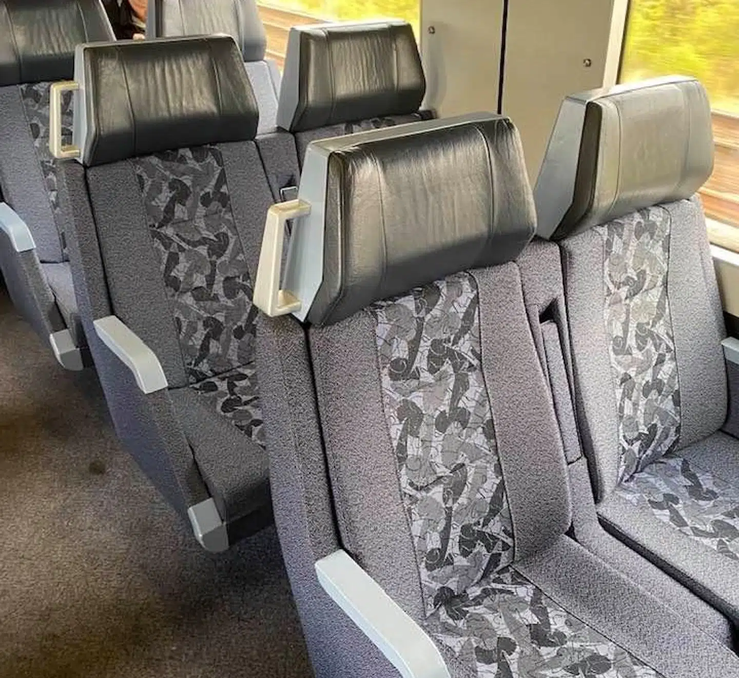 Selvom DSB-appen ifølge Martin Ågerup meldte udsolgt af pladsbilletter, så var der masser af ledige sæder. Privatfoto