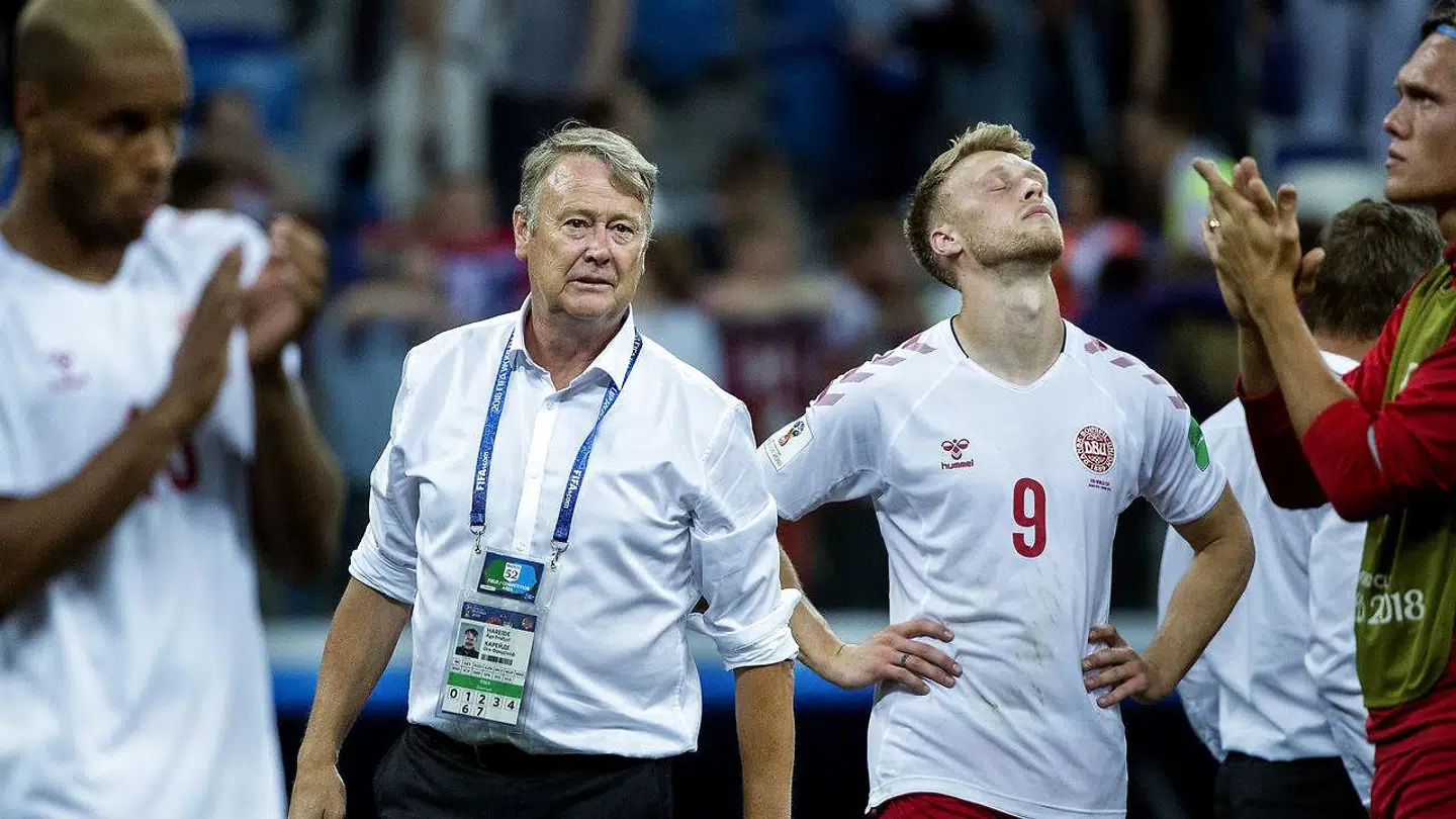 Skuffelsen lyste ud af Nicolai Jørgensen efter det brændte straffe mod Kroatien i 2018.
