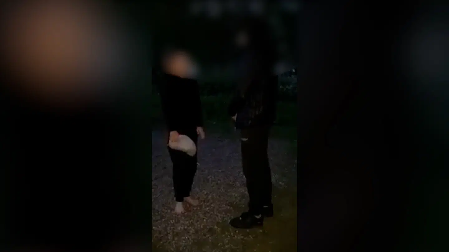 Screendump fra den voldsomme video.
