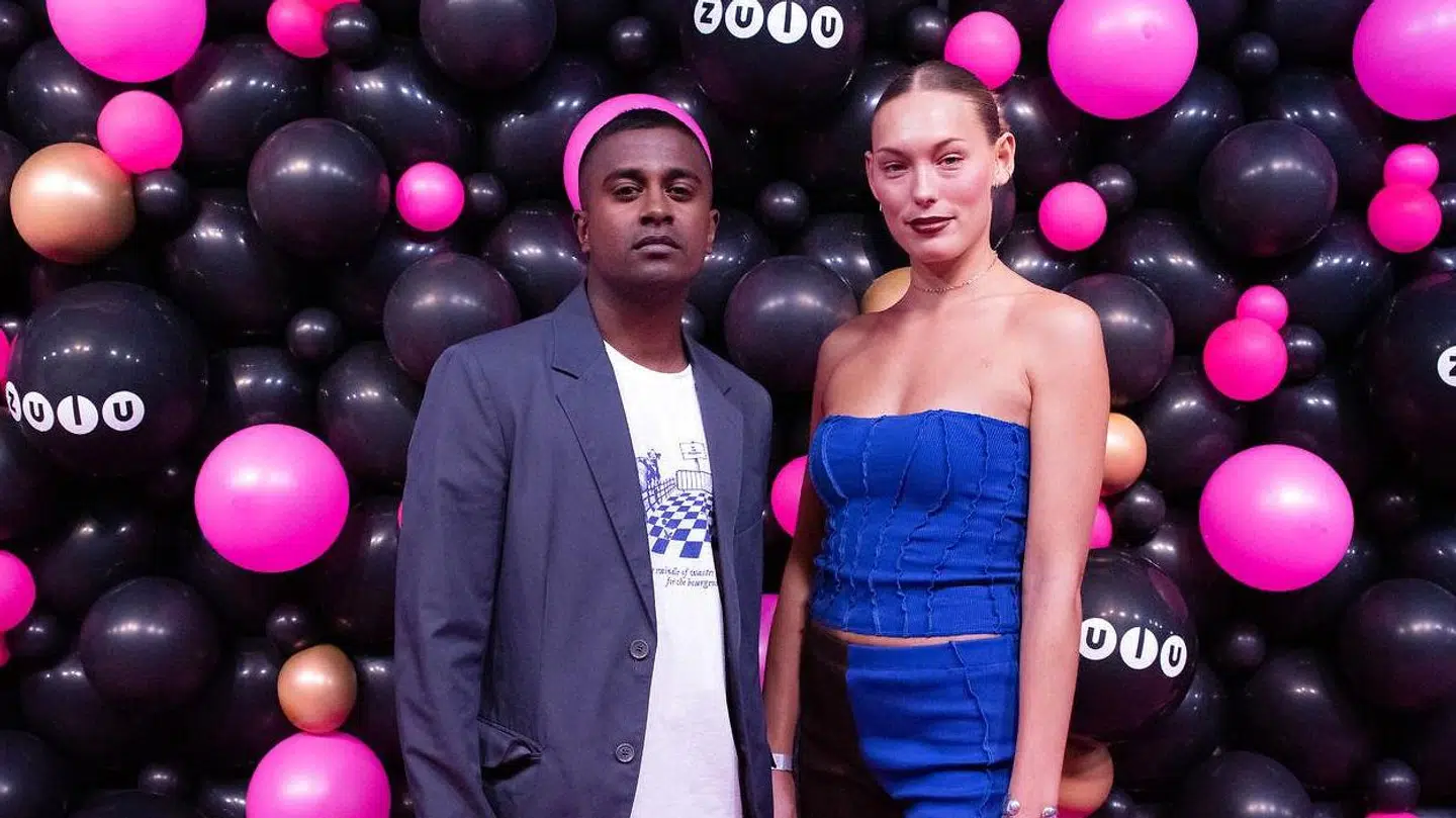 Brian 'Lord' Siva og Ulrikke Toft Simonsen ses her på den røde løber forud for Zulu Awards 2020.