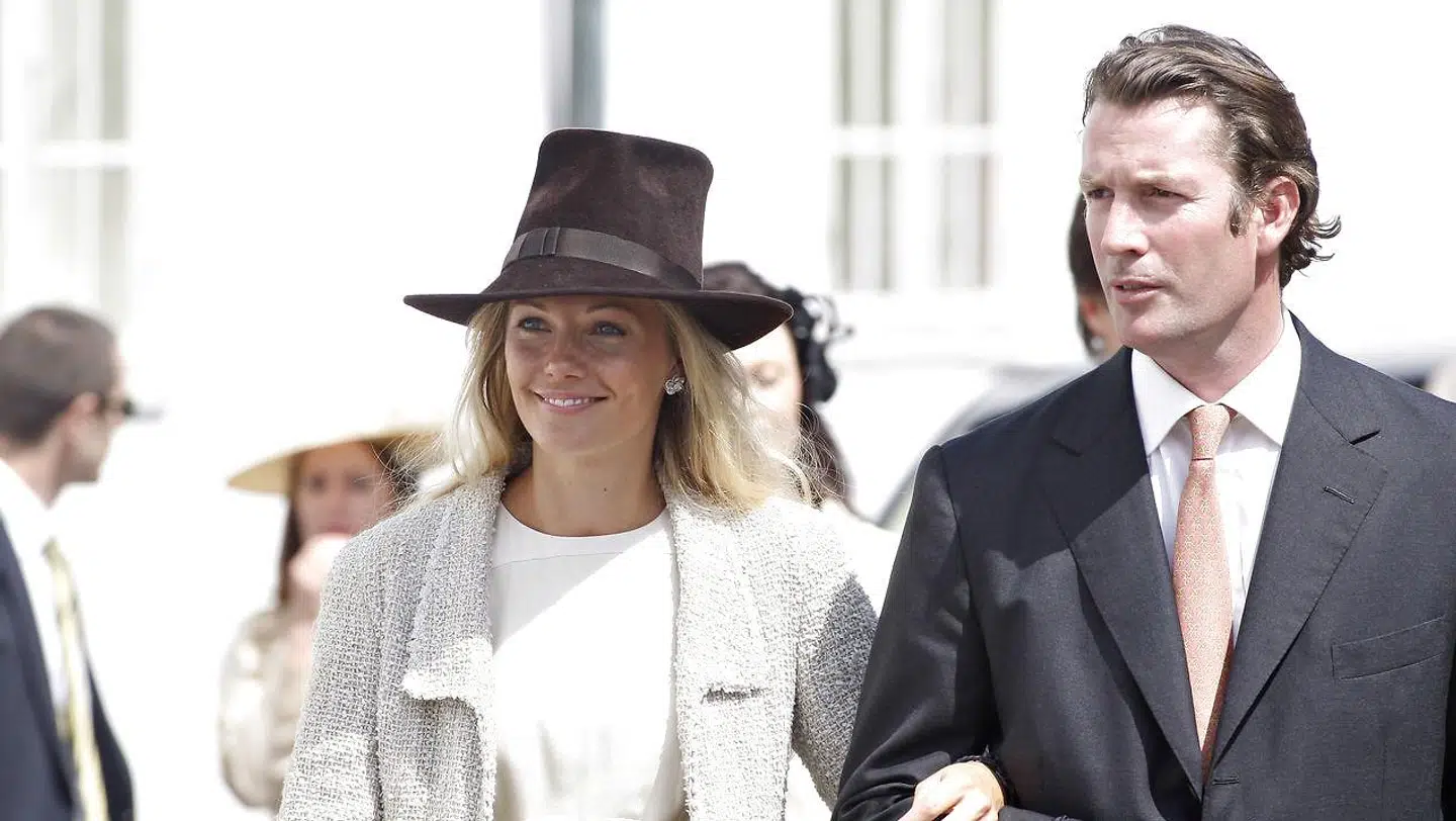 Caroline Fleming med sin eksmand Rory Fleming, der igennem årene har postet mange penge i det forgældede slot.