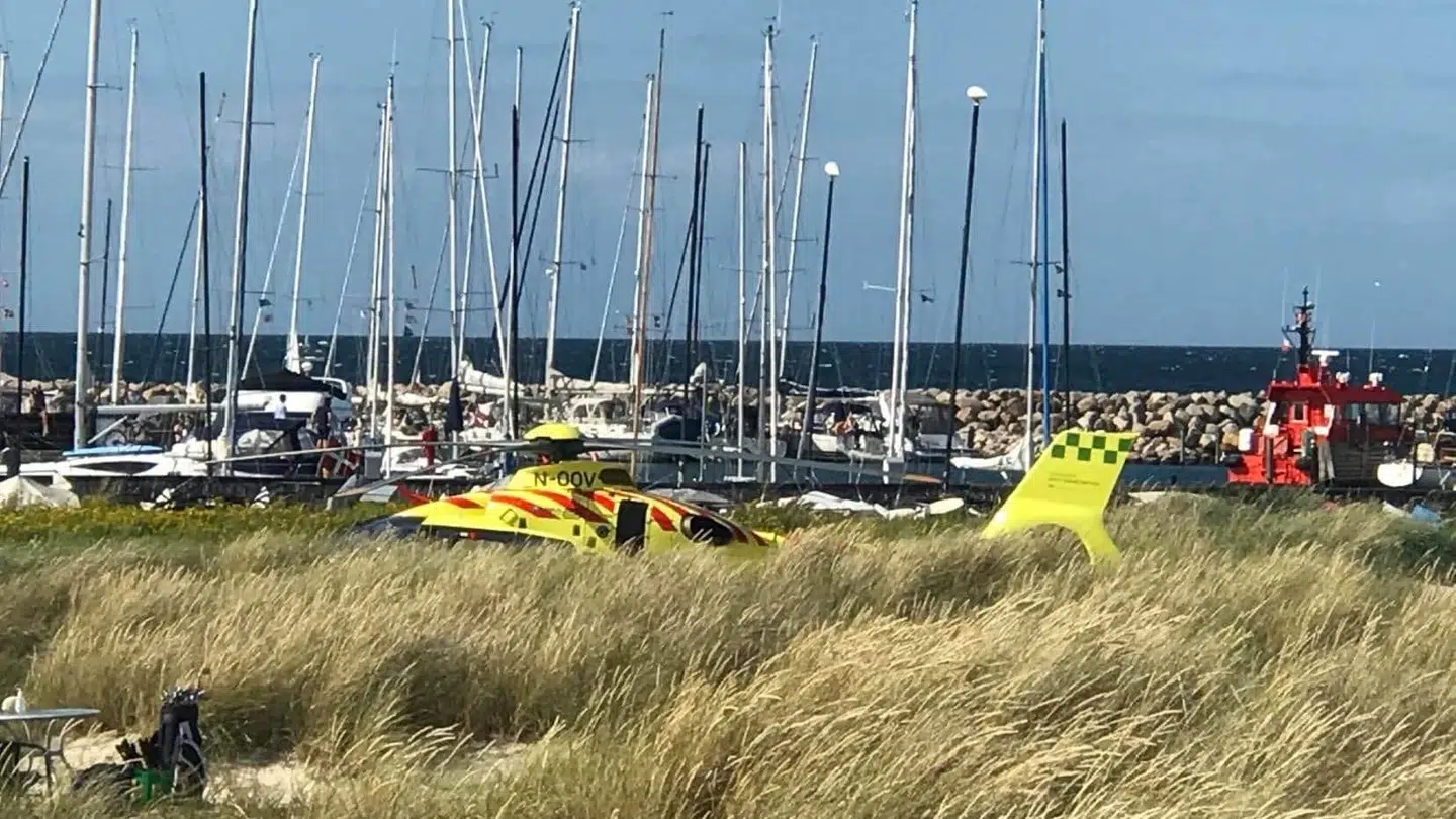 For mindre end et år siden havde tre brødre nær mistet livet ved Hornbæk Strand. Billedet er taget fra redningsaktionen.