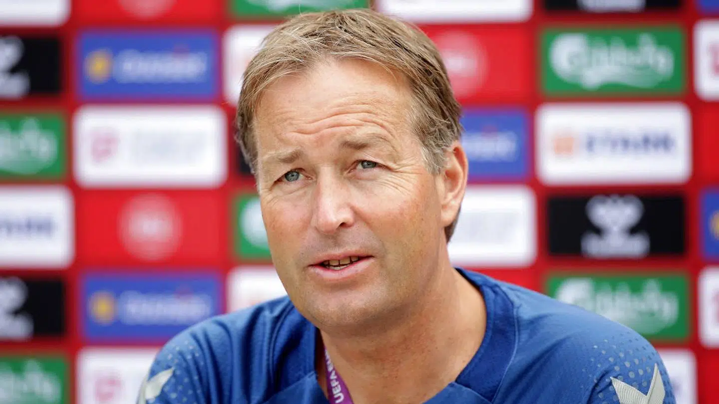 Kasper Hjulmand på torsdagens pressemøde.