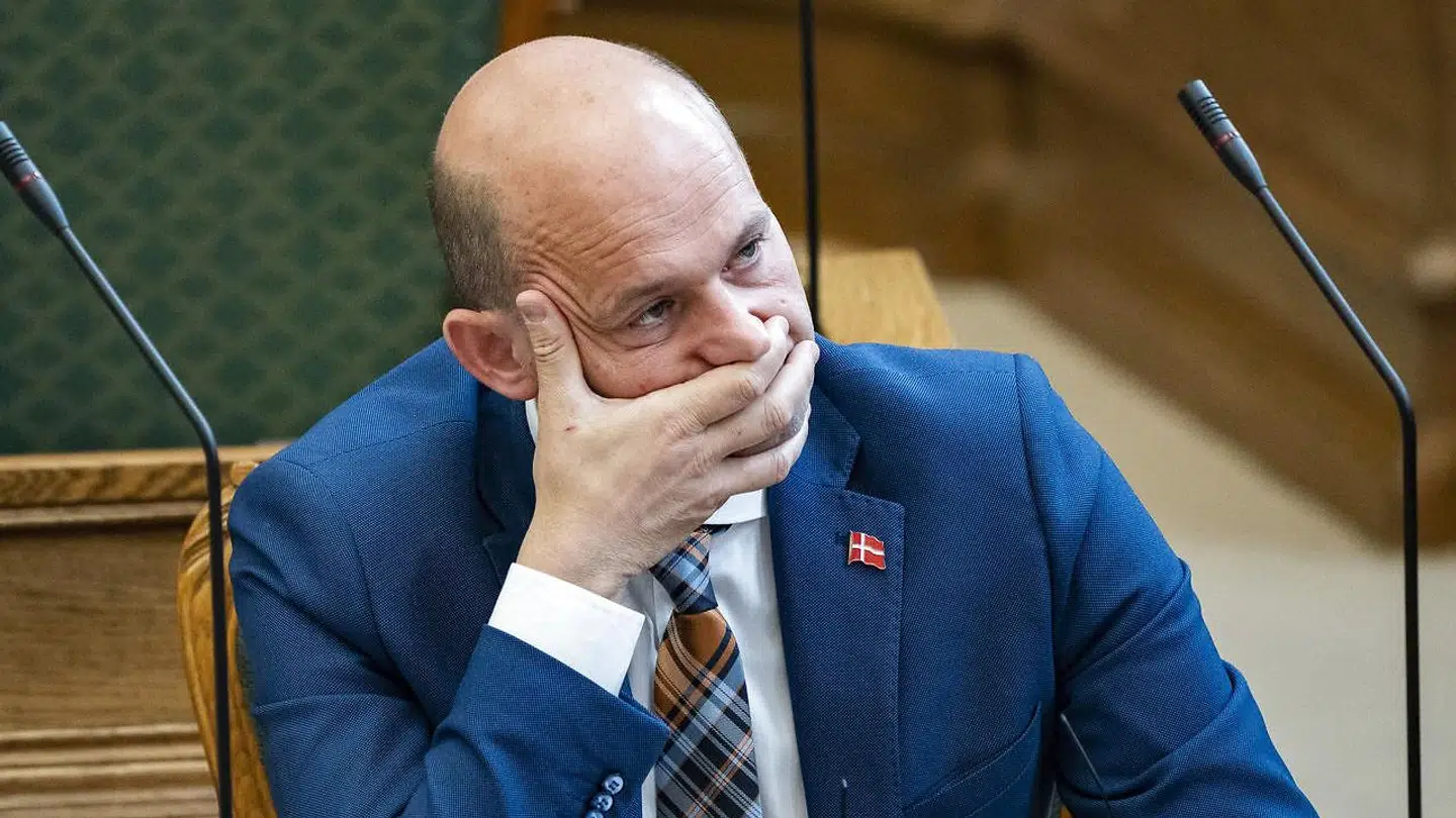 Søren Pape Poulsen (C) under folketingets afslutningsdebat i folketingssalen (Foto: Emil Helms/Ritzau Scanpix)