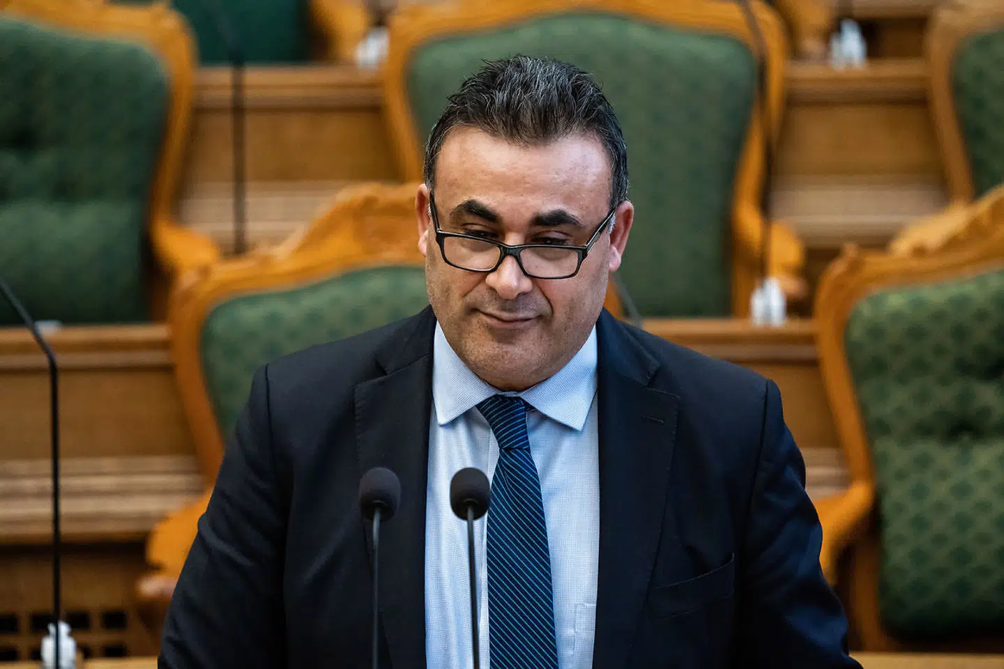 Naser Khader (C) til spørgetime i folketingssalen på Christiansborg, onsdag den 3. februar 2021.. (Foto: Emil Helms/Ritzau Scanpix)