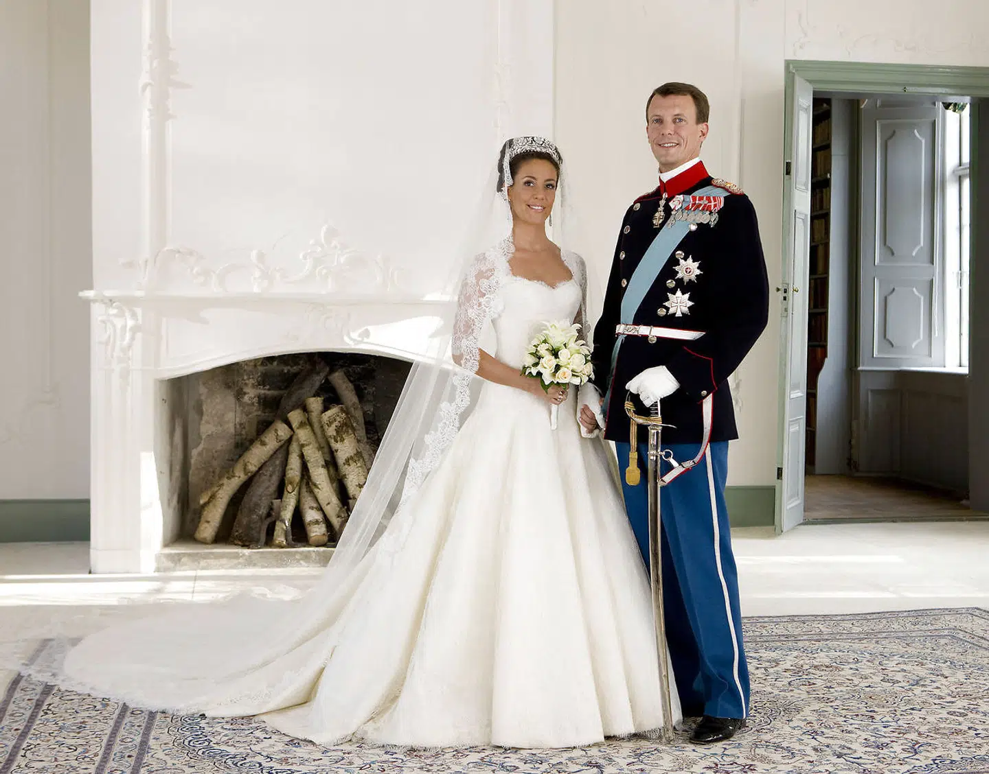 Prins Joachim og prinsesse Marie blev gift på Schackenborg. Foto SCANPIX DENMARK /Steen Brogaard