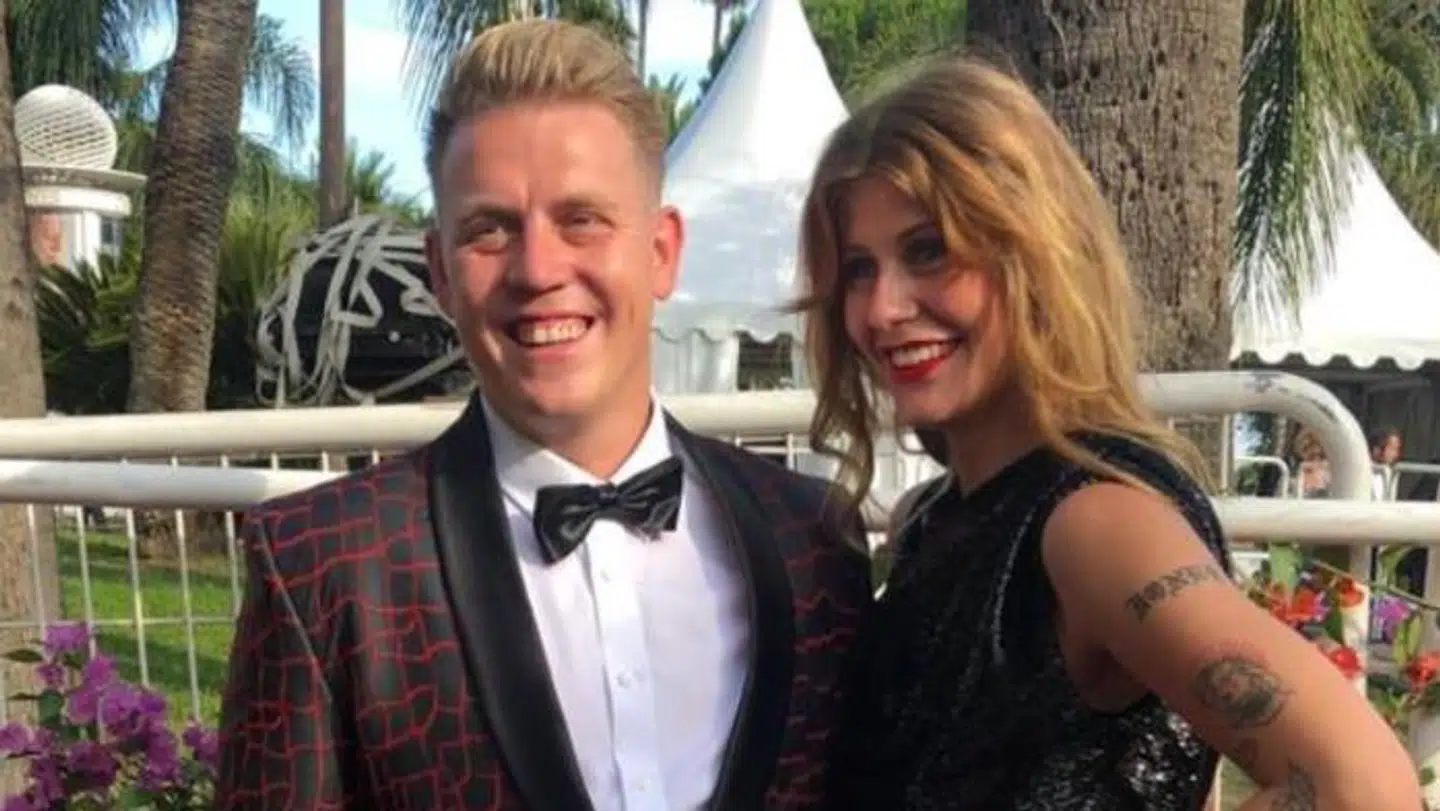 Martin Jensen med sin nye kæreste, Cassandra Greve.