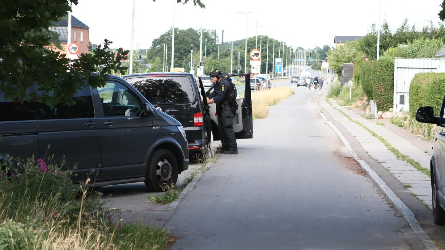 Politiet har ikke mange ord om udrykningen fredag morgen.