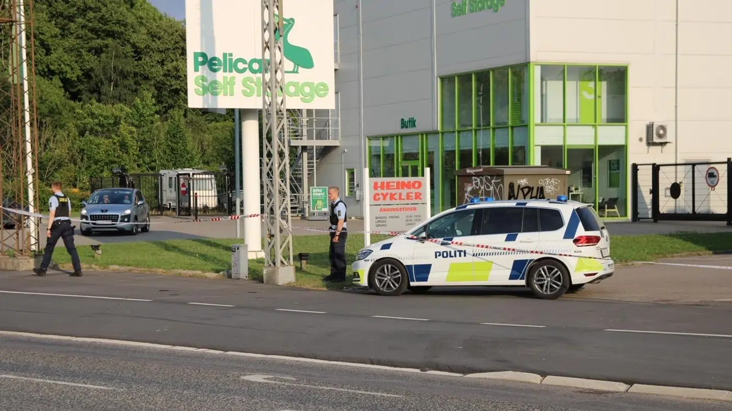 Politiet til stede i Glostrup. Foto: Pesse-fotos.dk