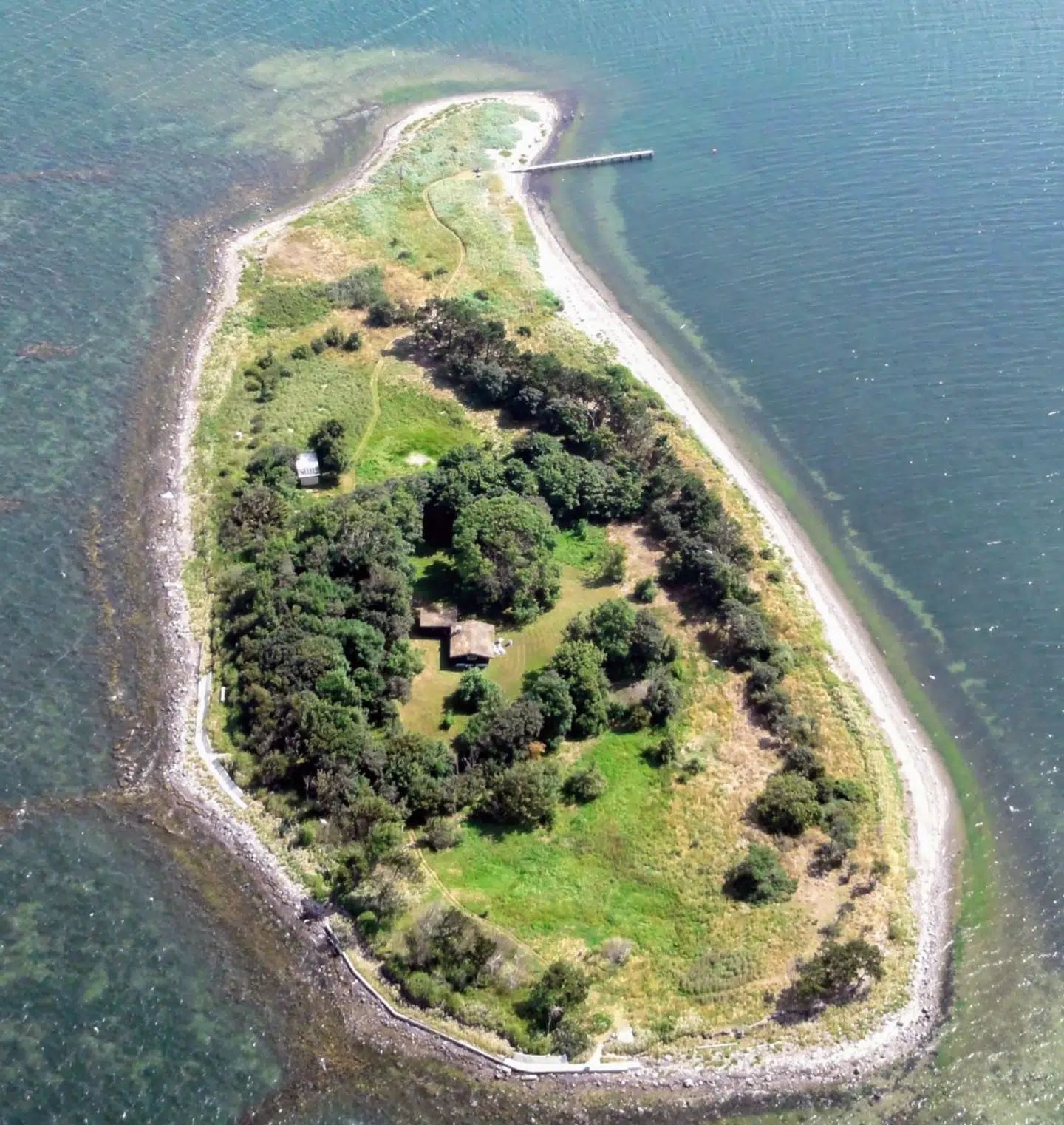 Masnedø Kalv fra luften.