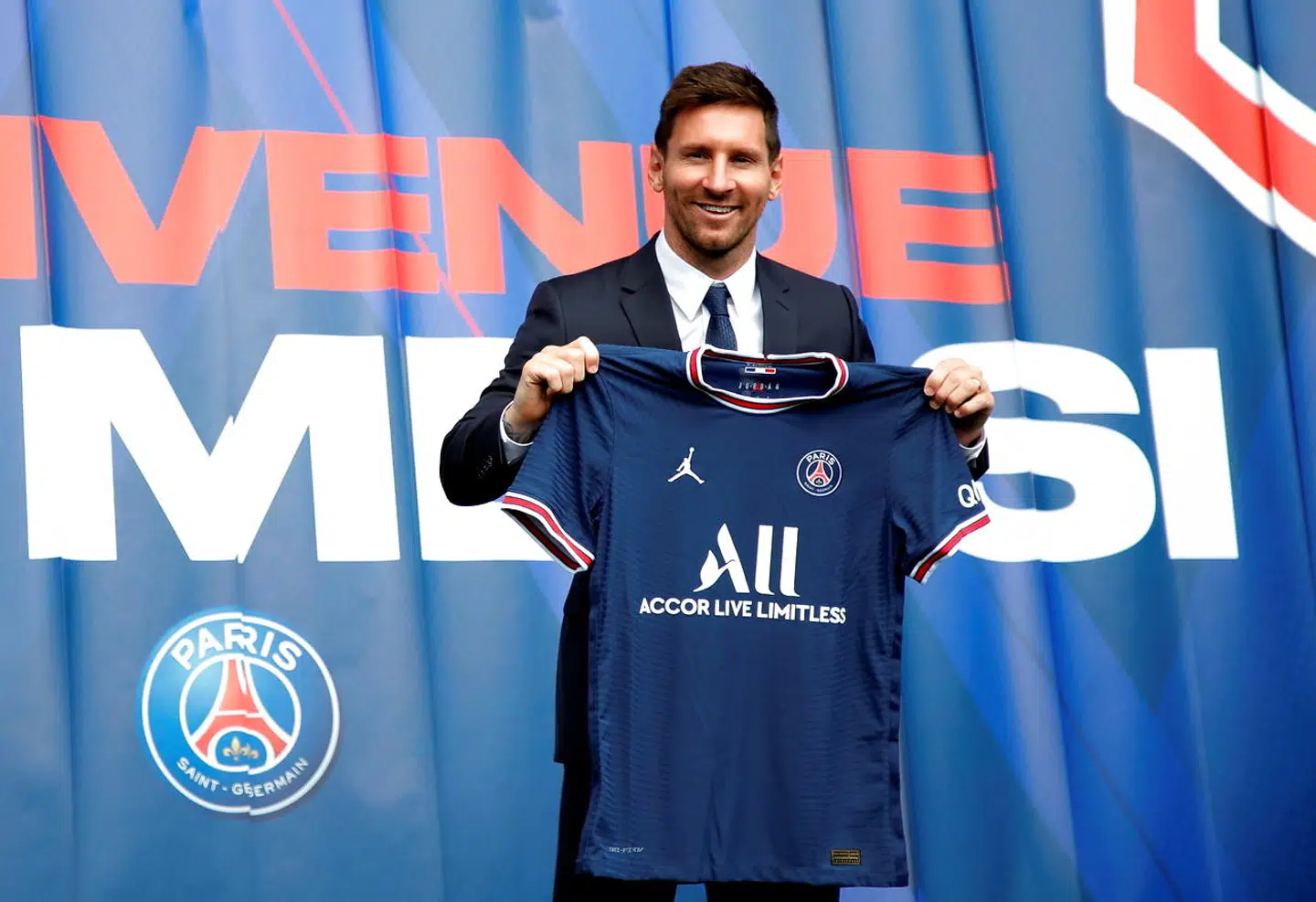 Lionel Messi blev præsenteret i Paris Saint-Germain tidligere på ugen.