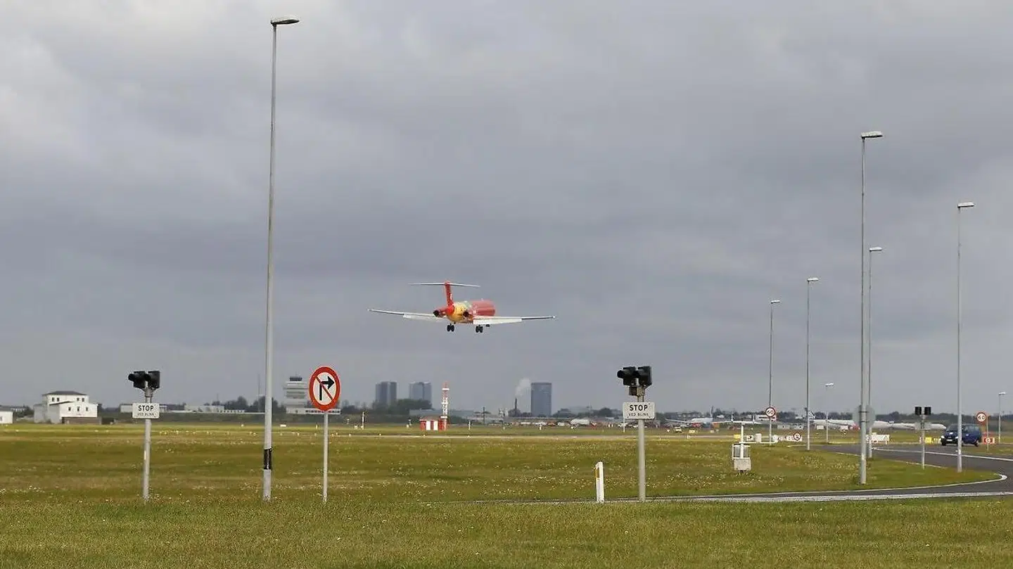 Flyet blev også brugt til at flyve det danske fodboldlandshold rundt under EM. Presse-Fotos.dk/Ritzau Scanpix