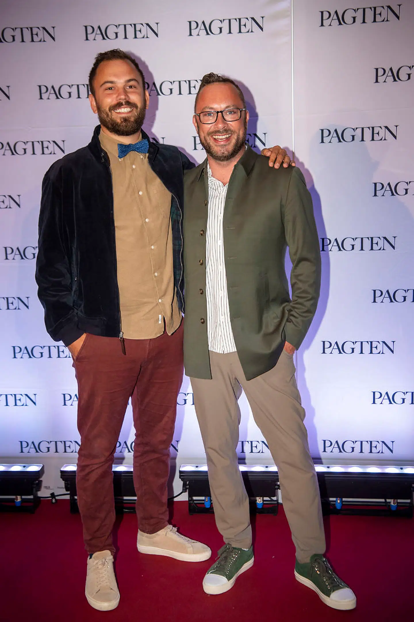 Jakob Fauerby sammen med sin mand, Anders, ved gallapremiere på filmen 'Pagten'. Foto: Thomas Sjørup/Ritzau Scanpix.