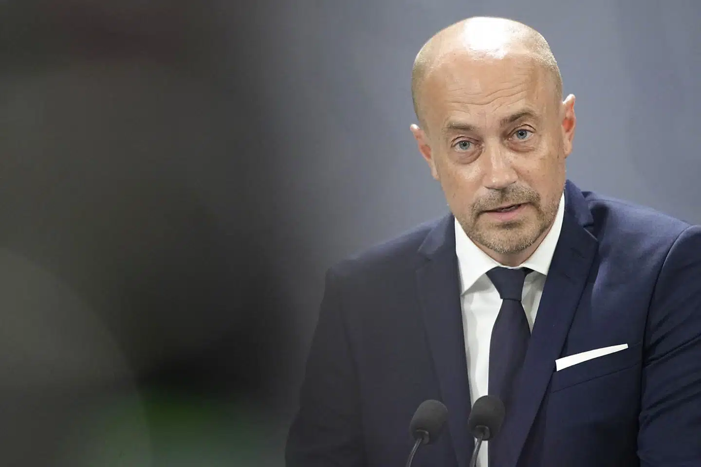 Statsminister Mette Frederiksen på pressemøde i Statsministeriet vedrørende status på coronasituationen i Danmark mandag den 23. august 2021.