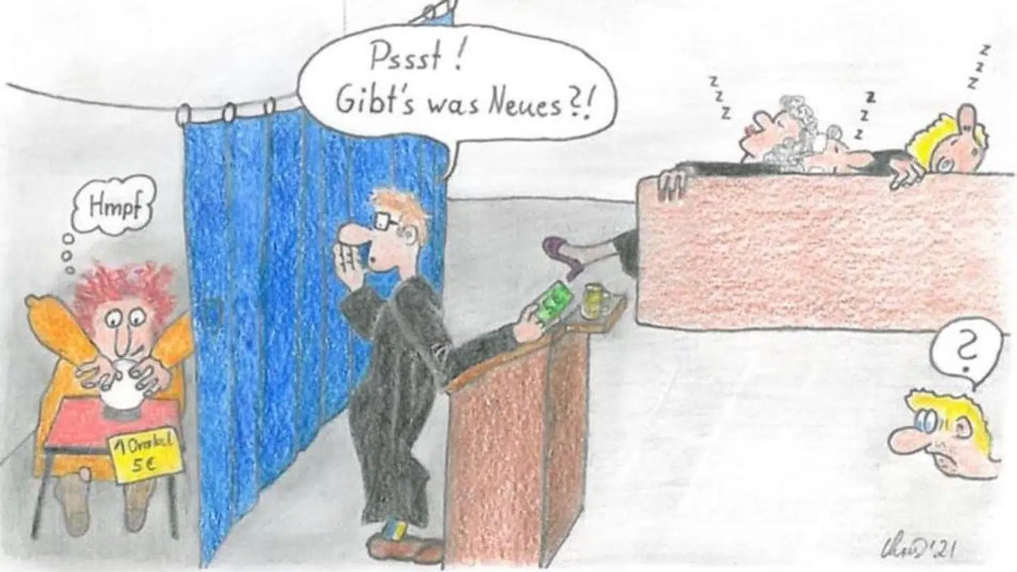 Illustrationen er tegnet af den hovedmistænkte i Madeleine McCann-sagen, Christian Brueckner.