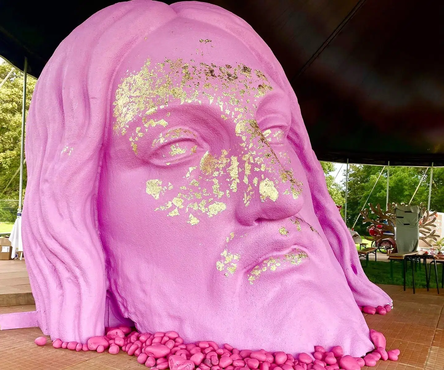 Jim Lyngvild siger, han glæder sig, til den skrigende farve er mere dækket.