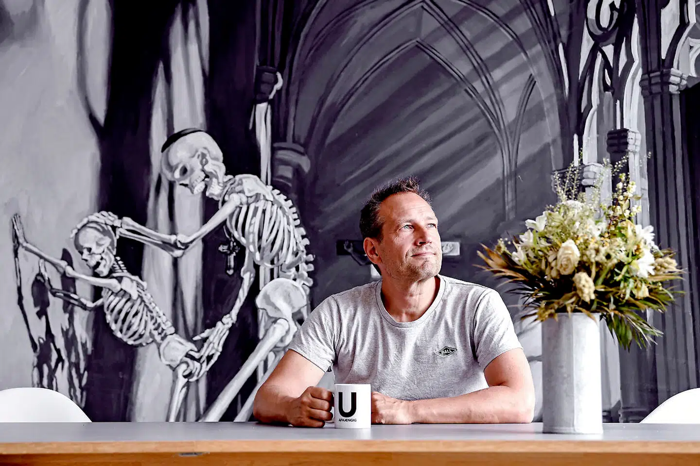 Det er ikke kun i den offentlige debat, at Martin Thorborg står ved sine meninger. Han praktiserer dem også hjemme.