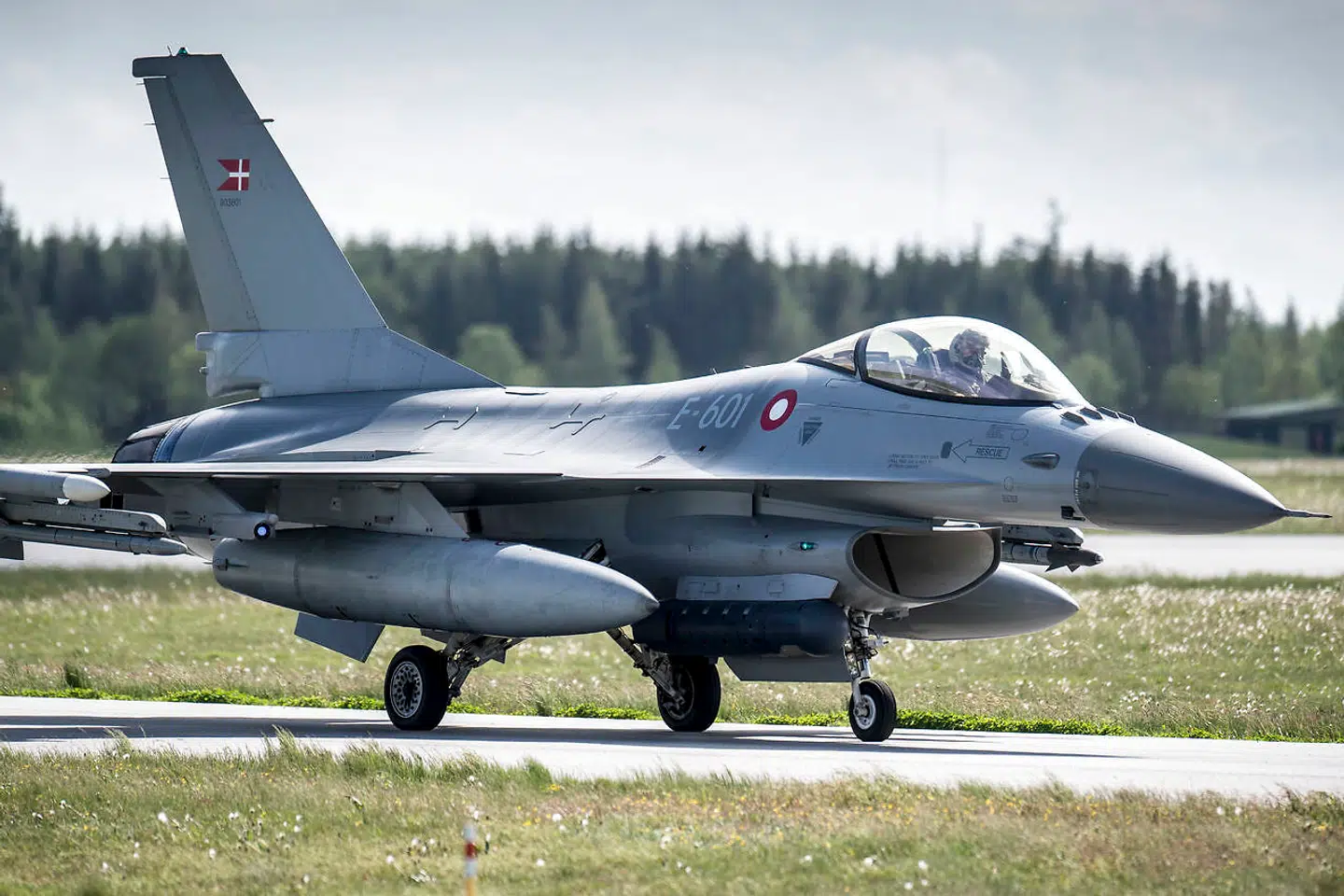 Her ses endnu et af de nyeste kampfly på Flyvestation Skrydstrup. Foto: Mads Claus Rasmussen/Ritzau Scanpix)