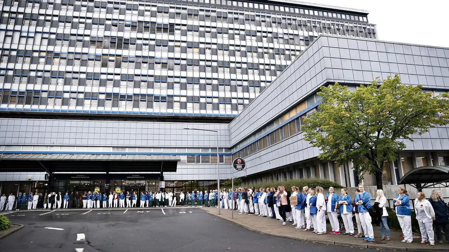 Sygeplejersker på Aalborg Universitetshospital nedlagde arbejdet torsdag 16. september, selvom det var i strid med overenskomsten.
