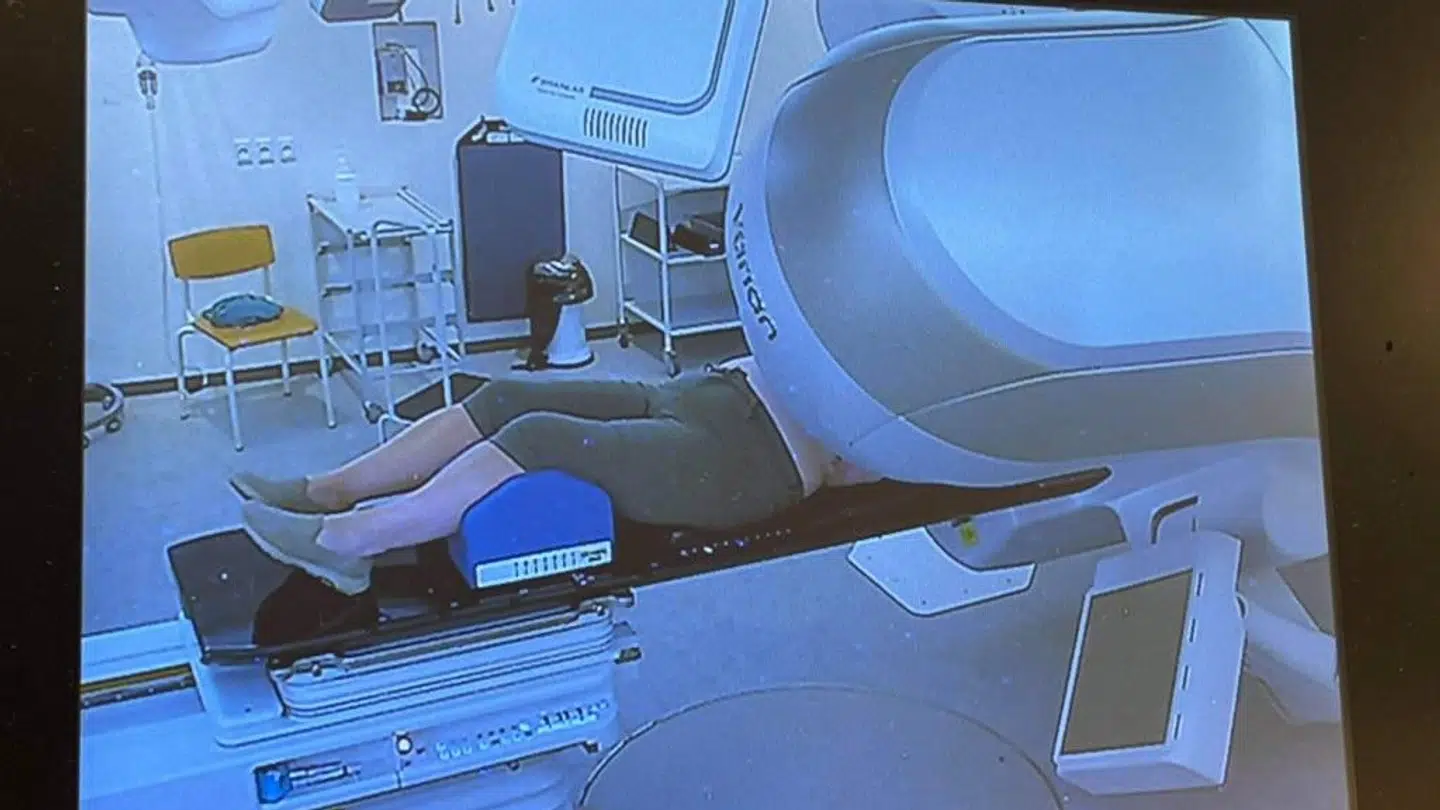 Lotte Christensen modtog strålebehandling efter sin operation. Privatfoto.