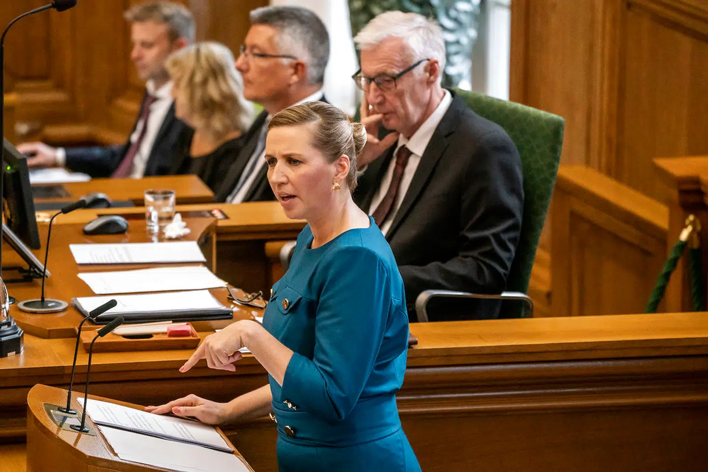Statsminister Mette Frederiksen (S) taler under Folketingets åbning tirsdag.