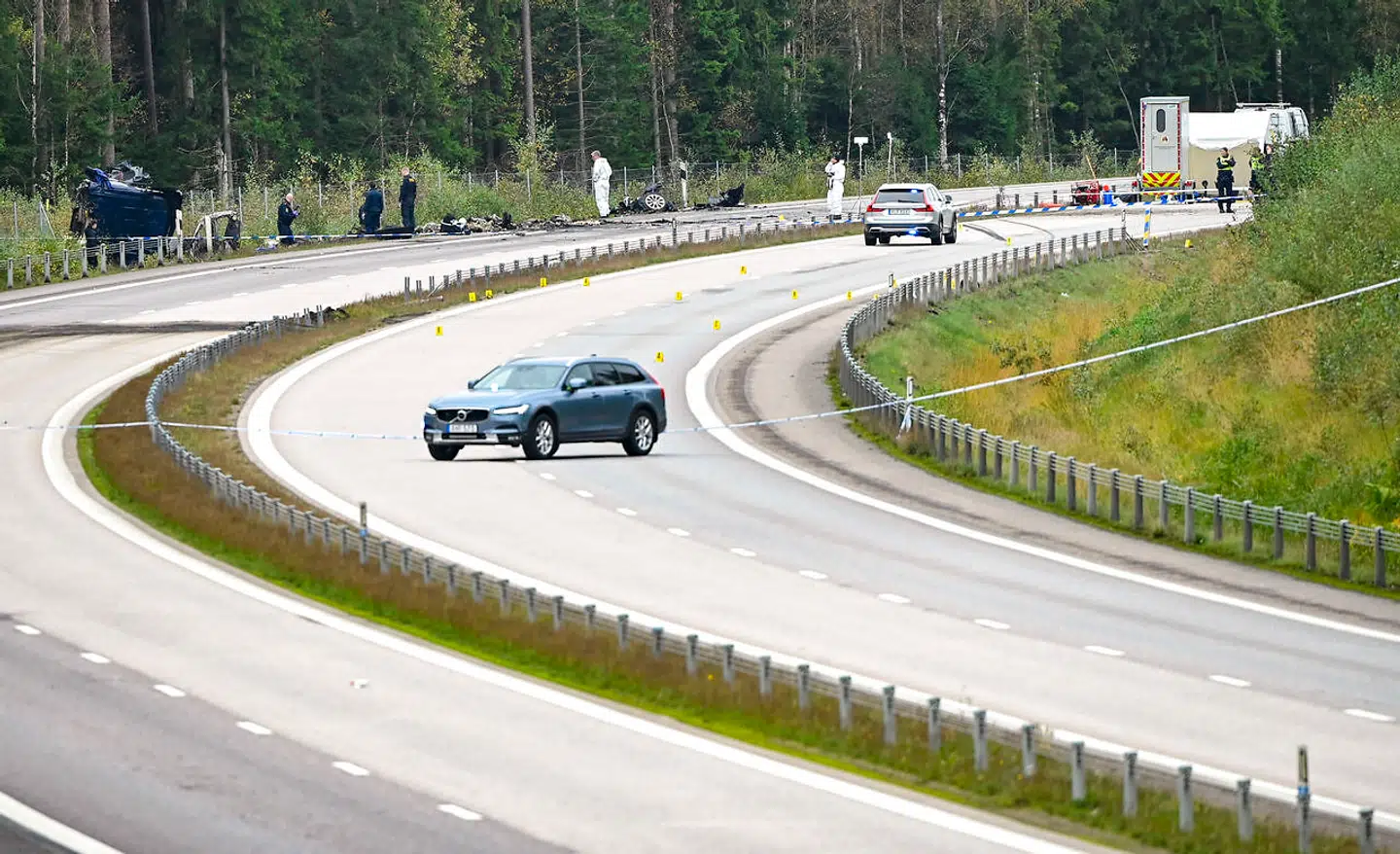 Ulykkesstedet har været spærret af i flere dage. Men er nu åben for trafik igen.