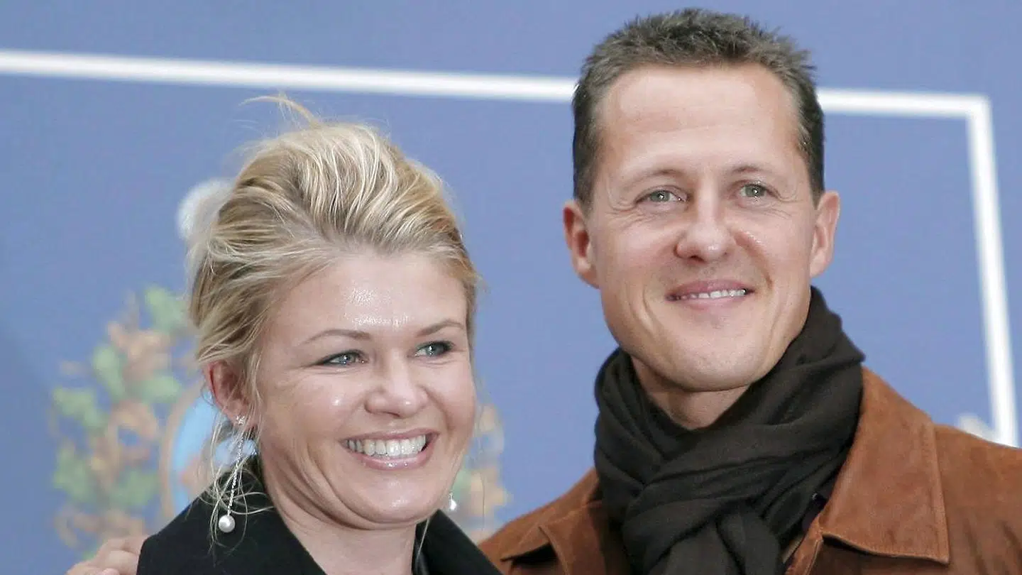 Michael Schumacher og konen Corinna.