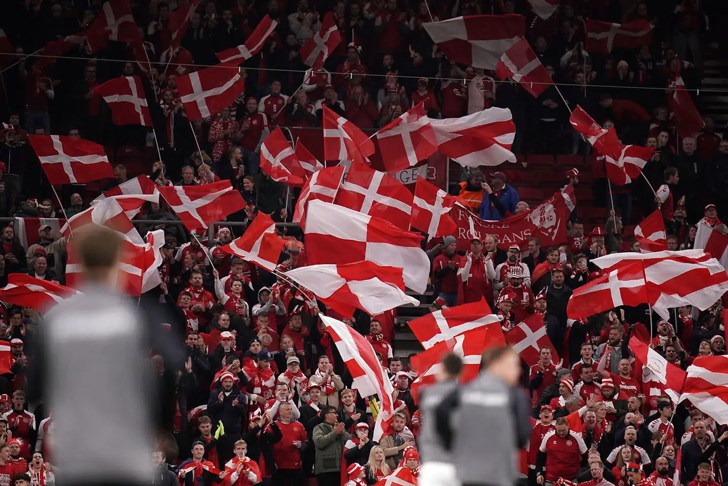 VM-kvalifikationskampen mellem Danmark-Østrig i Parken, tirsdag den 12. oktober 2021