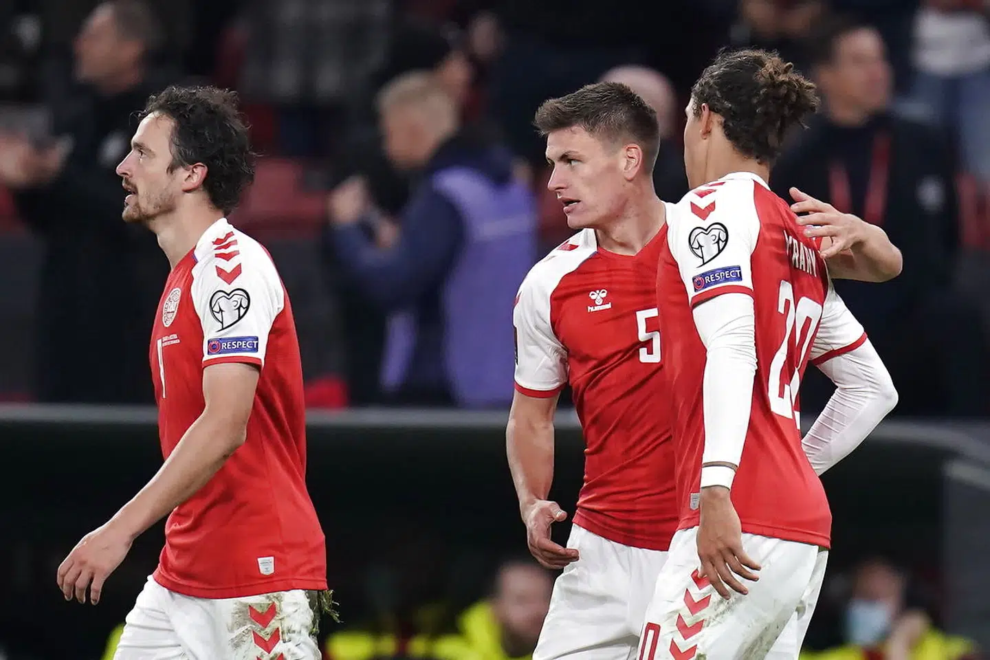 VM-kvalifikationskampen mellem Danmark-Østrig i Parken, tirsdag den 12. oktober 2021