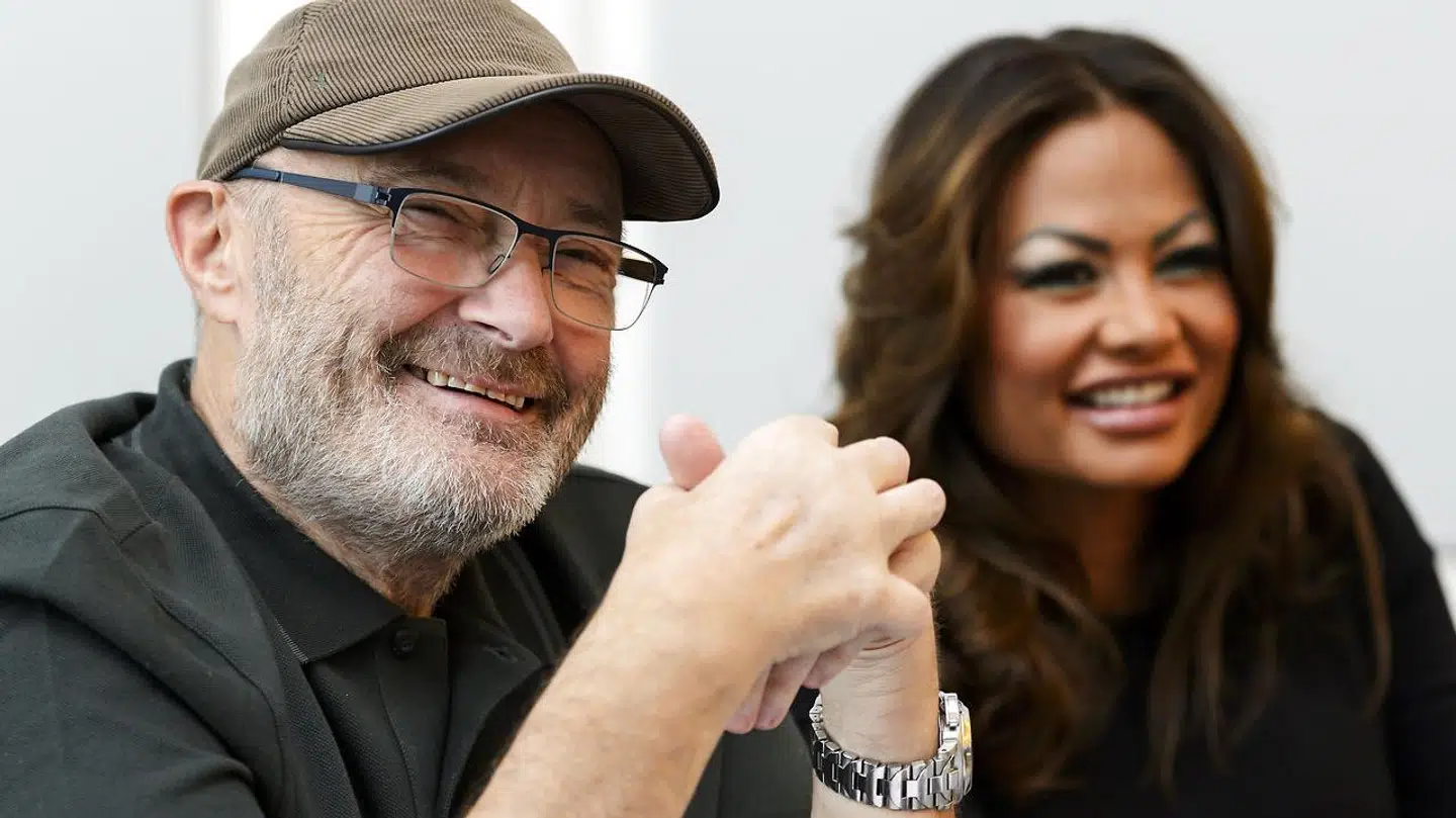 Phil Collins og ekskonen tilbage i 2016.