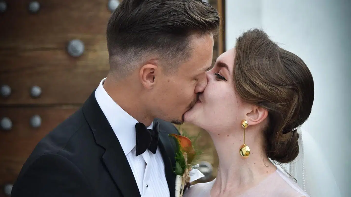 Malou Lassen og Alex Andersen blev gift i Åbyhøj Kirke for to år siden.