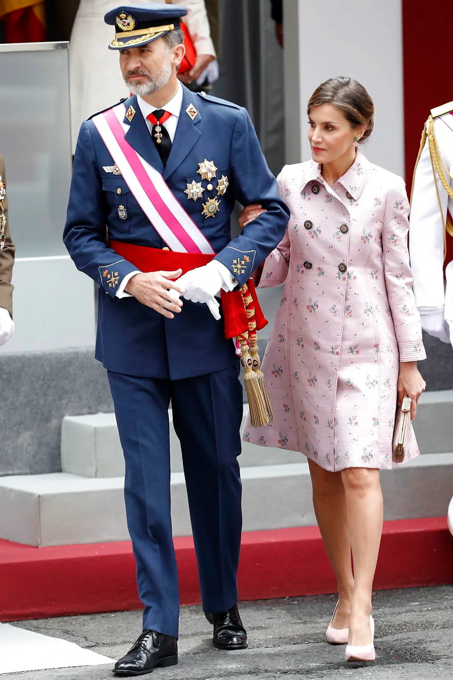Den spanske konge, Felipe, med sin hustru, dronning Letizia.