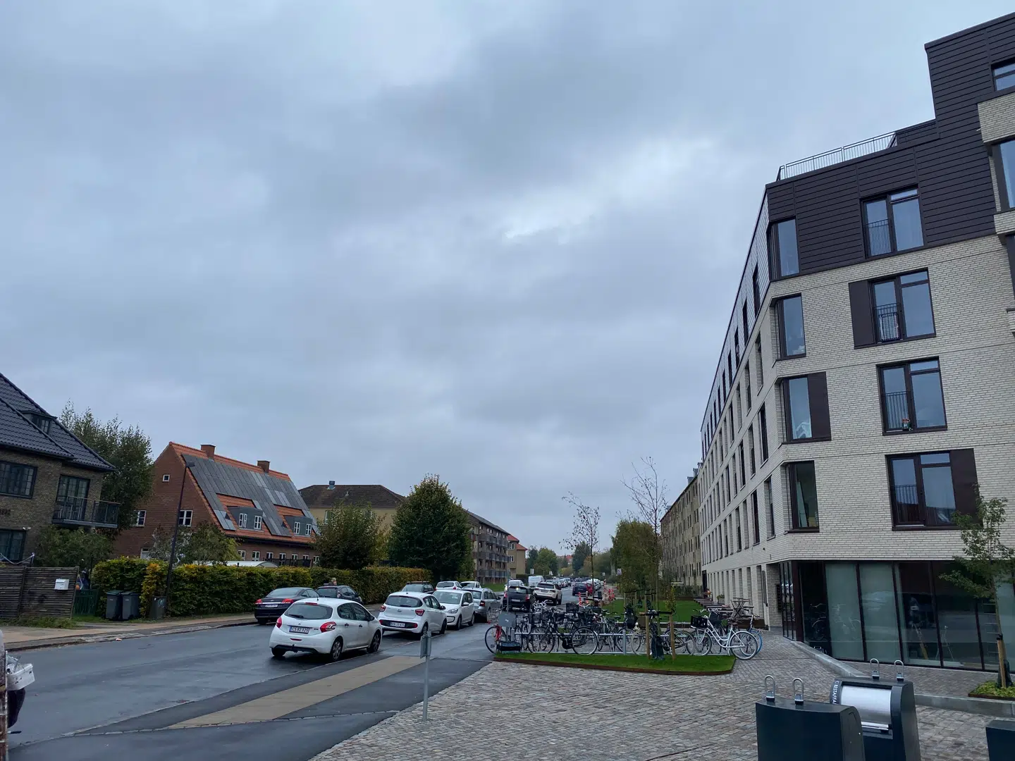 Ifølge beboerne i villaerne til venstre på billedet, så skaber ungdomsboligerne til højre en række konsekvenser for dem, som kommunen helt har affejet.