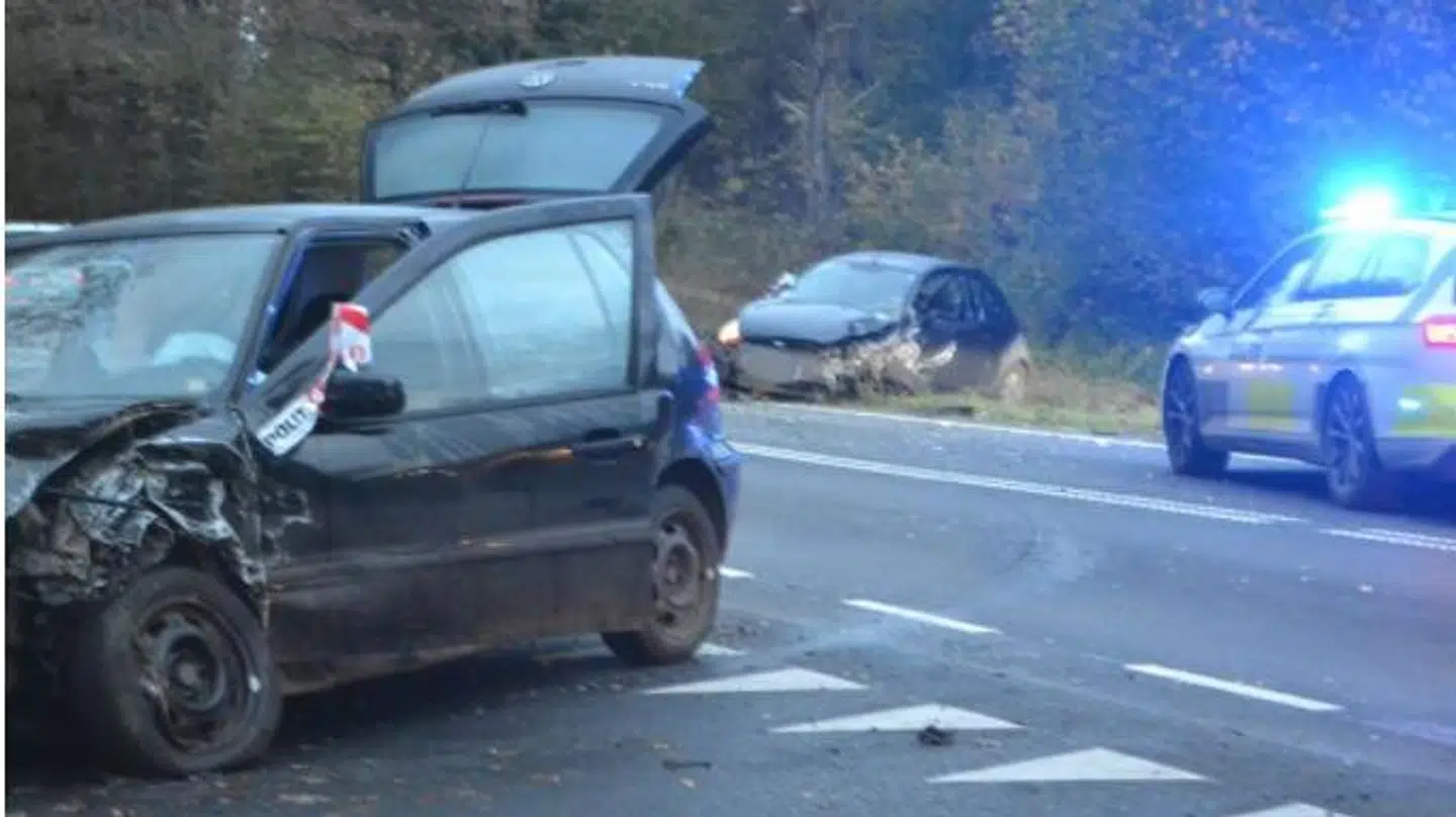 Ingen kom til skade som følge af uheldet - heller ikke rådyret. Foto: Presse-fotos.dk.