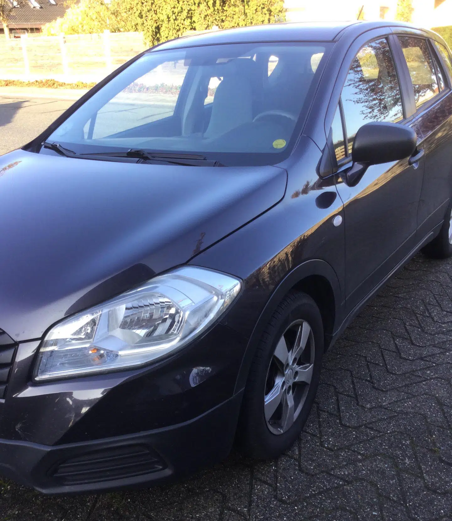 Det var denne Suzuki S-Cross, Vagn og Marianne tog den livsfarlige køretur i.