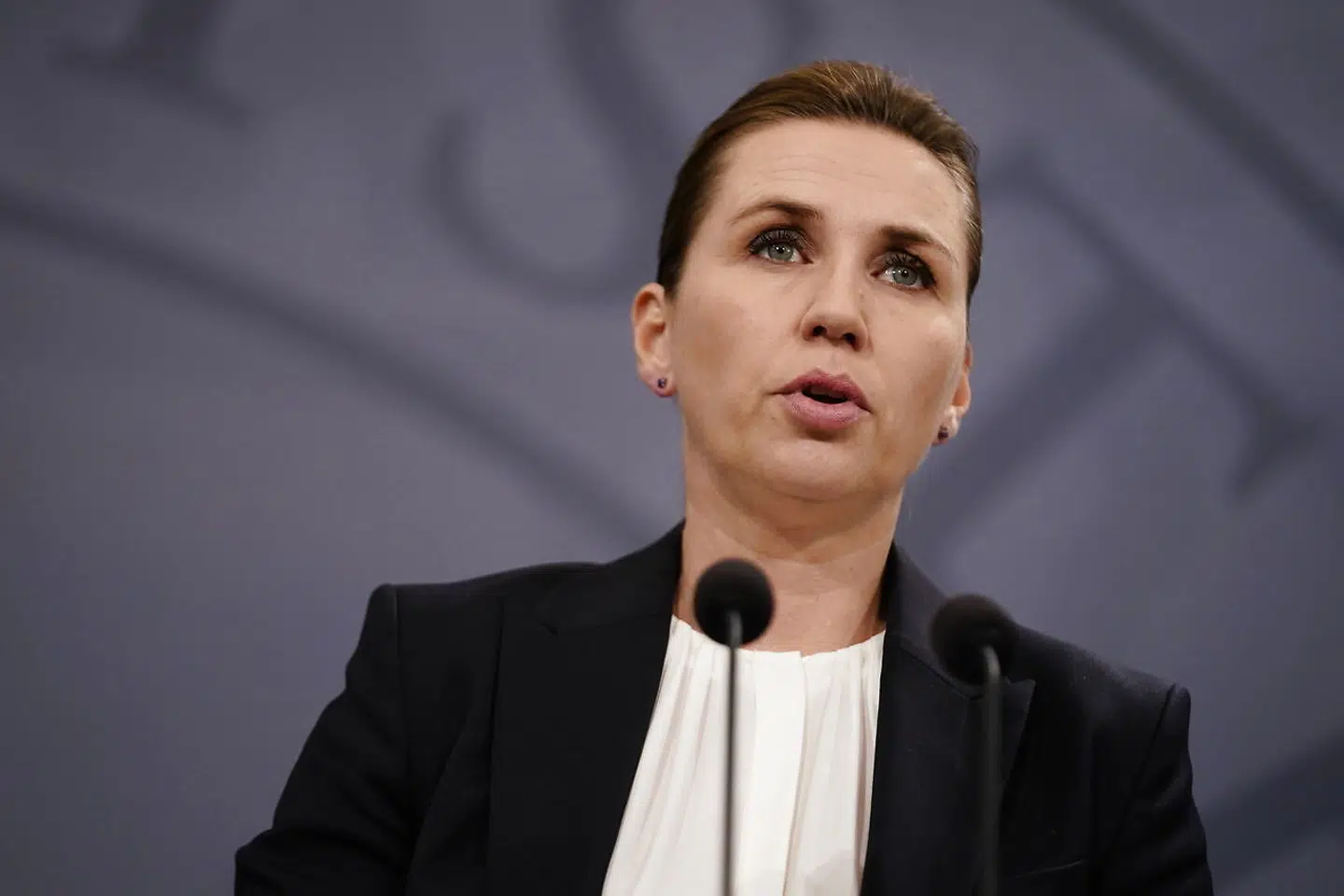 Statsminister Mette Frederiksen holder pressemøde i Spejlsalen hvor hun besvarer spørgsmål rejst i relation til smser i minksagen, onsdag den 3. november 2021