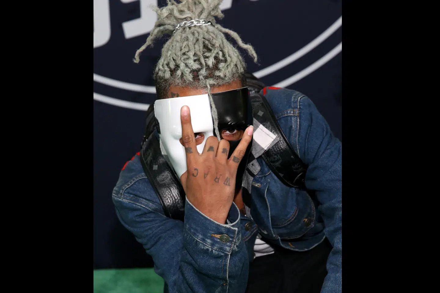 XXXTentacion ses her til BET Hip Hop Awards 2017 i Miami Beach, Florida. Han blev skuddræbt 18. juni, da han skulle til at købe en motorcykel. Bennett Raglin/arkiv/Ritzau Scanpix