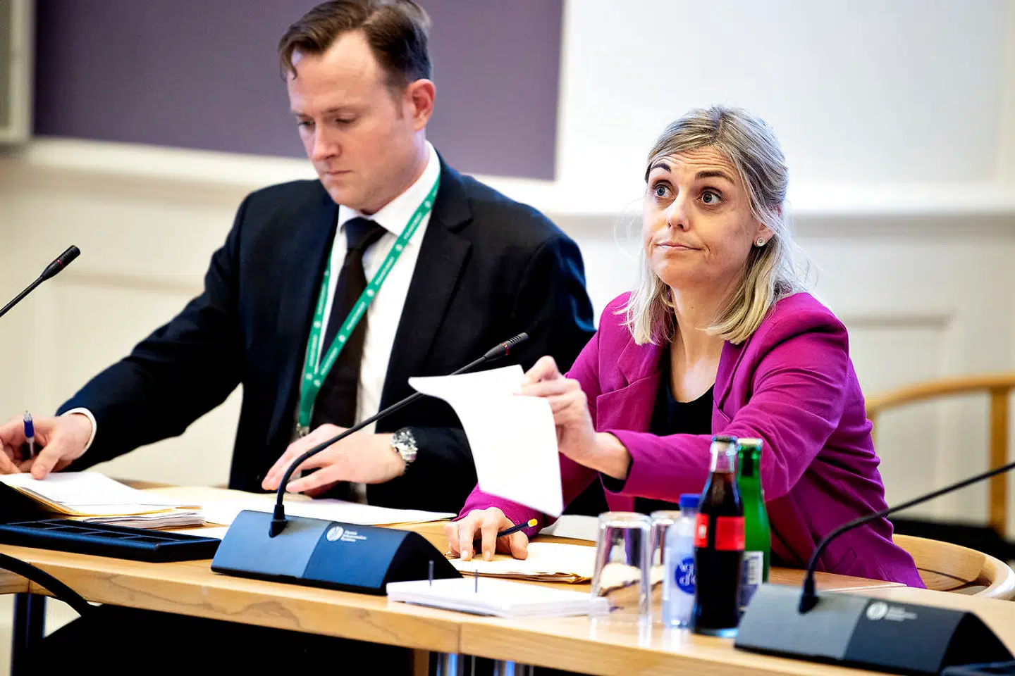Forsvarsminister Trine Bramsen ankommer til genoptaget samråd om ministerens ophold på Ærø, samtidig med at Forsvaret stod foran en evakuering fra Afghanistan, torsdag den 11. november 2021.. (Foto: Nils Meilvang/Ritzau Scanpix)