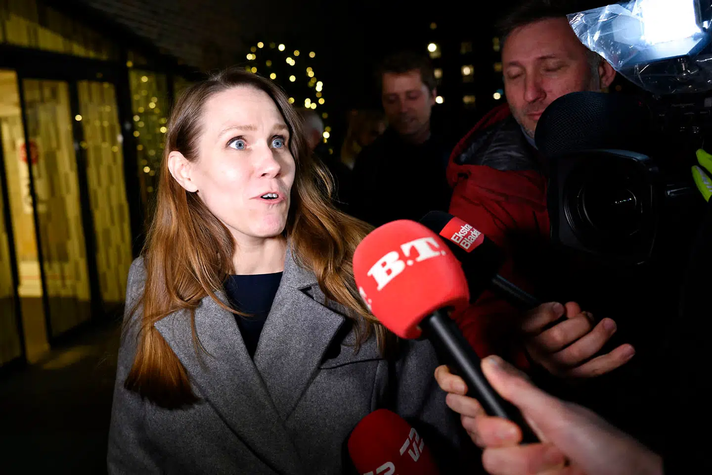 Departementschef i Statsministeriet Barbara Bertelsen forlader sin afhøring i Minkkommissionen i Retten på Frederiksberg torsdag 18. november 2021.