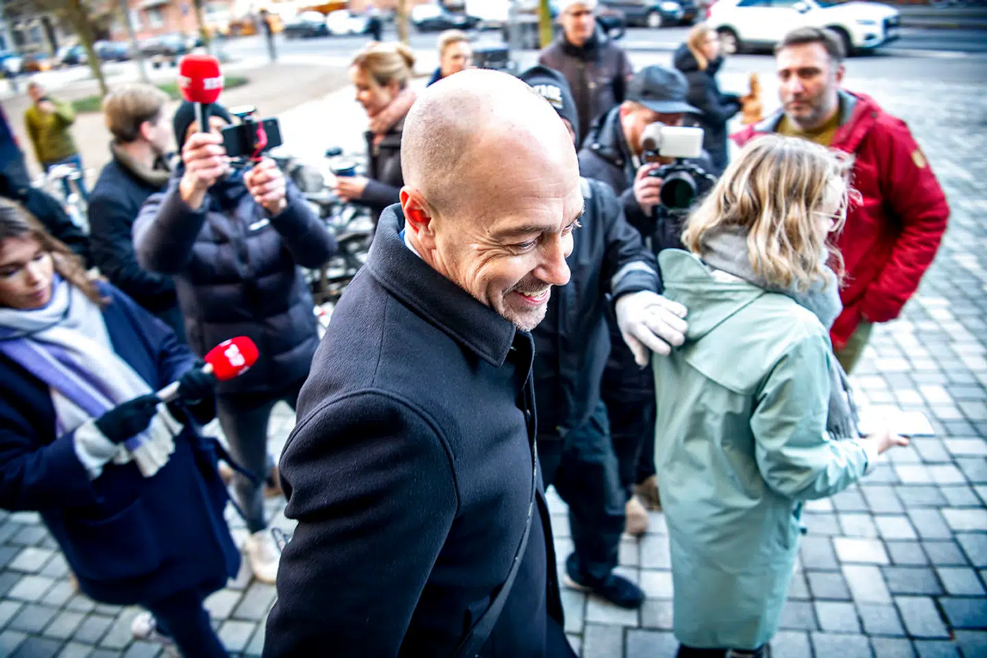 Sundhedsminister Magnus Heunicke ankommer til afhøring i Minkkommissionen i Retten på Frederiksberg fredag 26. November 2021.