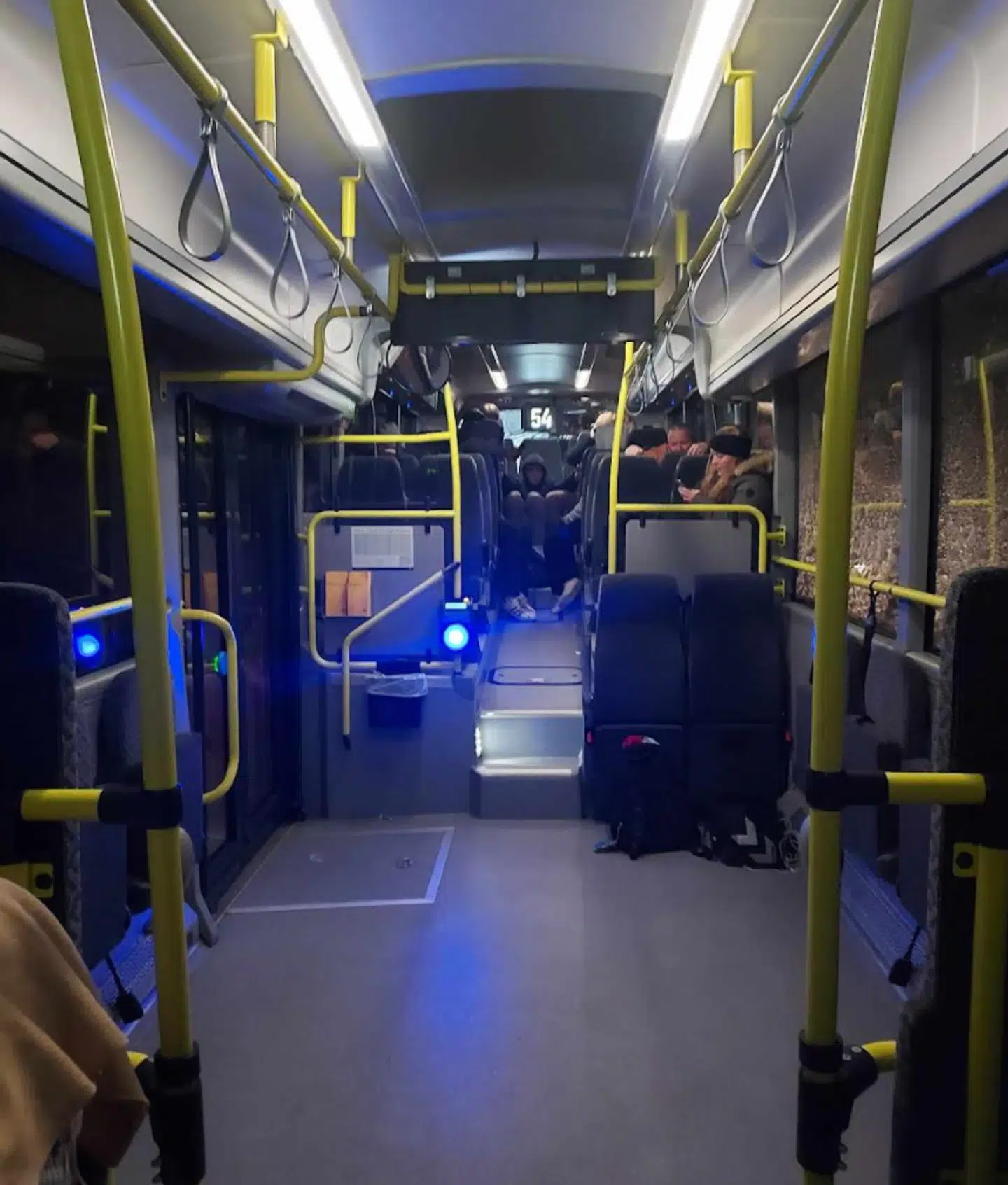 Stemningsbillede fra bussen.