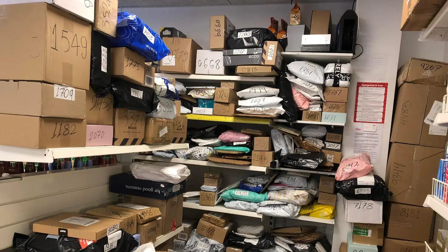 Ørestad Minimarkeds pakkekaos.