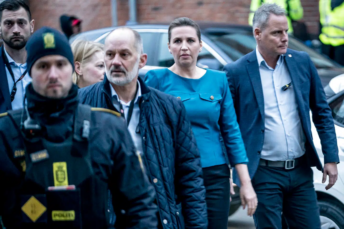 Statsminister Mette Frederiksen (S) ankommer til afhøringer i Minkkommissionen i Retten på Frederiksberg, torsdag 9. december 2021. (Foto: Mads Claus Rasmussen/Ritzau Scanpix)