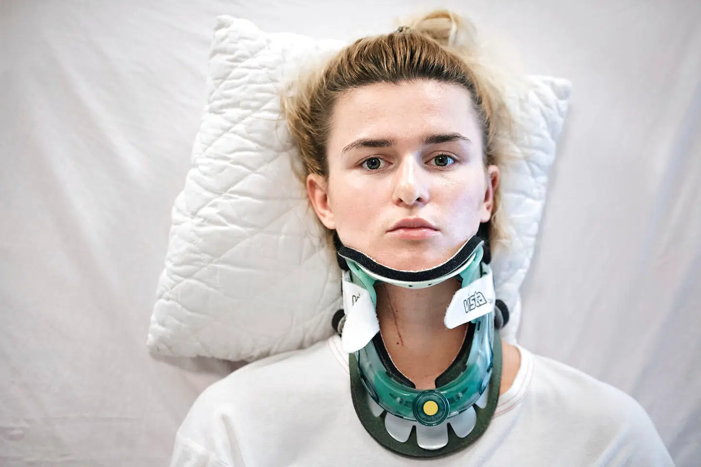 Tetiana Korenieva fotograferet på Slagelse Sygehus.