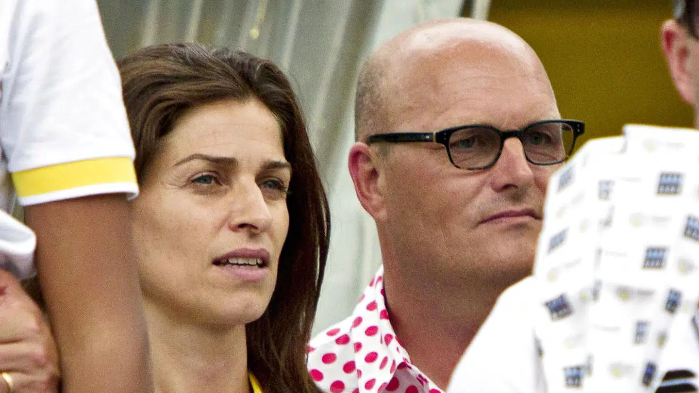 Anne Dorthe Tanderup og Bjarne Riis under Tour de France i 2014.